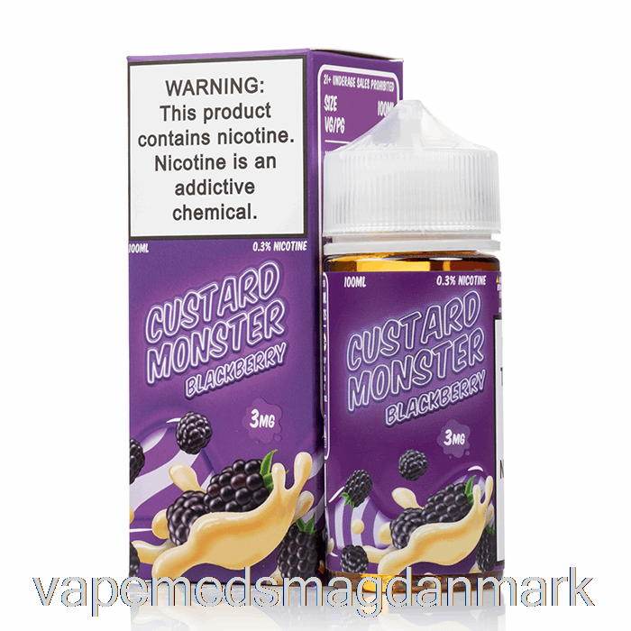 Vape Væske Brombær - Custard Monster - 100ml 0mg